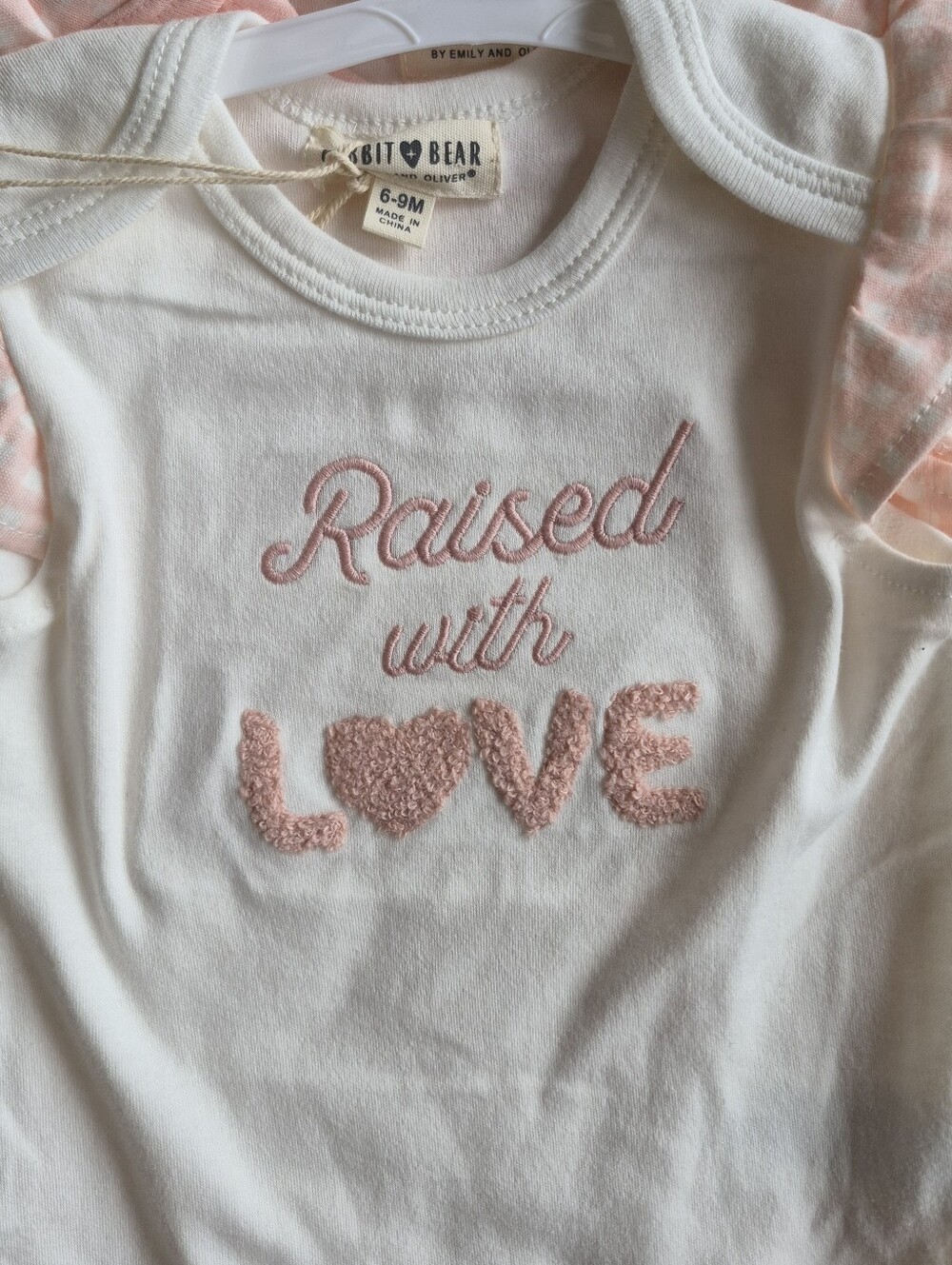 Rabbit + Bear Baby Girl Onesies 6-9 Months - Picture 5 of 16